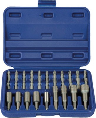1/4'' Bit & Stecknuss Bit Box 31tlg