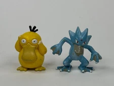 Vintage Pokemon TOMY Psyduck & Golduck Figures CGTSJ Auldey