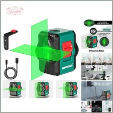 Precision Green Laser Level with USB Rechargeable Battery & Outdoor Visibility