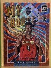 2021-22 Optic Evan Mobley Red Wave Prizm My House Cavaliers Rookie RC.