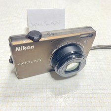 Nikon COOLPIX S6000 Brown Digital Camera 14.2 MP 7x Zoom ISO 100 - 3200 NIKKOR