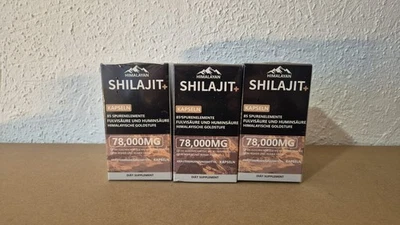 3x 120 Kapseln Shilajit + Himalayan Kapseln Hochdosiert Fulvinsäure Huminsäure