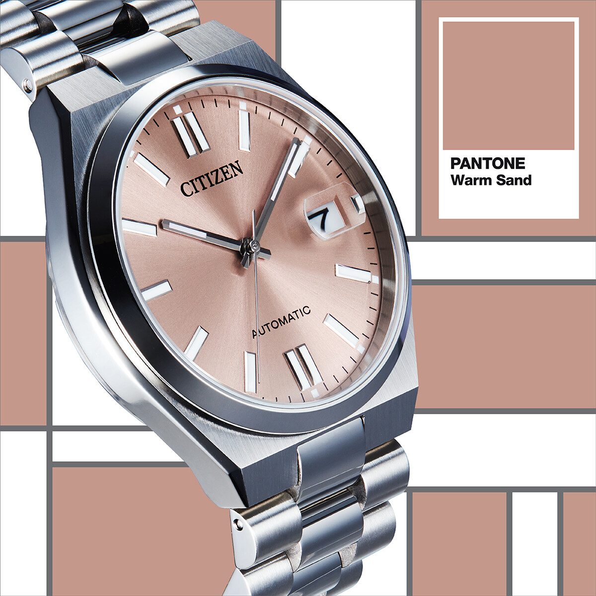 Citizen NJ0158-89Y Tsuyosa Sapphire Automatic Warm Sand Dial