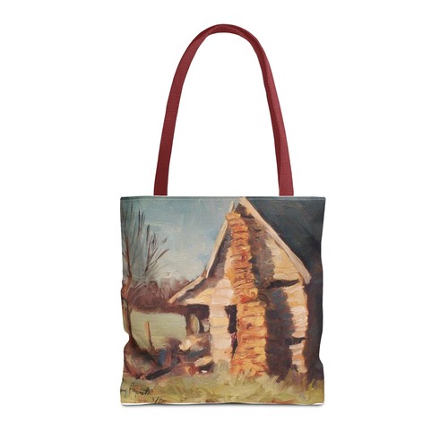 Unique AOP Tote Bag | Eye-Catching Design Old House Art Print Cottagecore - Bild 58 von 61