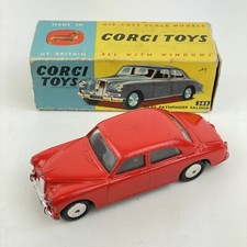Vintage Boxed Corgi Toys No. 205 Riley Pathfinder Saloon Red Box A/F