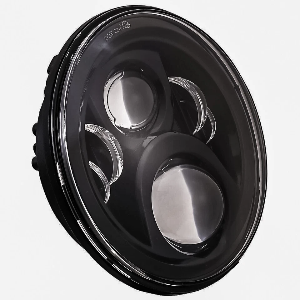 Eagle Lights Black 7" Generation 2 LED Headlight for Harley Davidson & Indian - Image 3 of 4