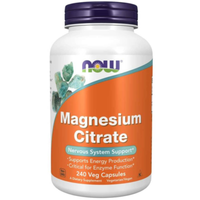 Now Foods Magnesium Citrate 400Mg 240 Vcaps