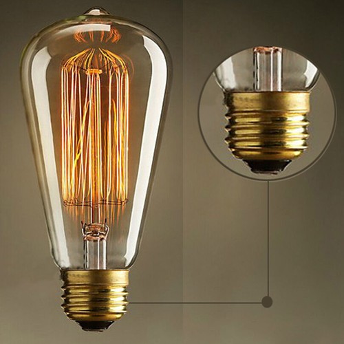 1Pc 220V 40W E27 Filament Light Bulbs Vintage Decor Industrial Style Lamp - Picture 6 of 12