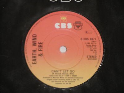 EARTH, WIND & FIRE -Can't Let Go- 7'' 45