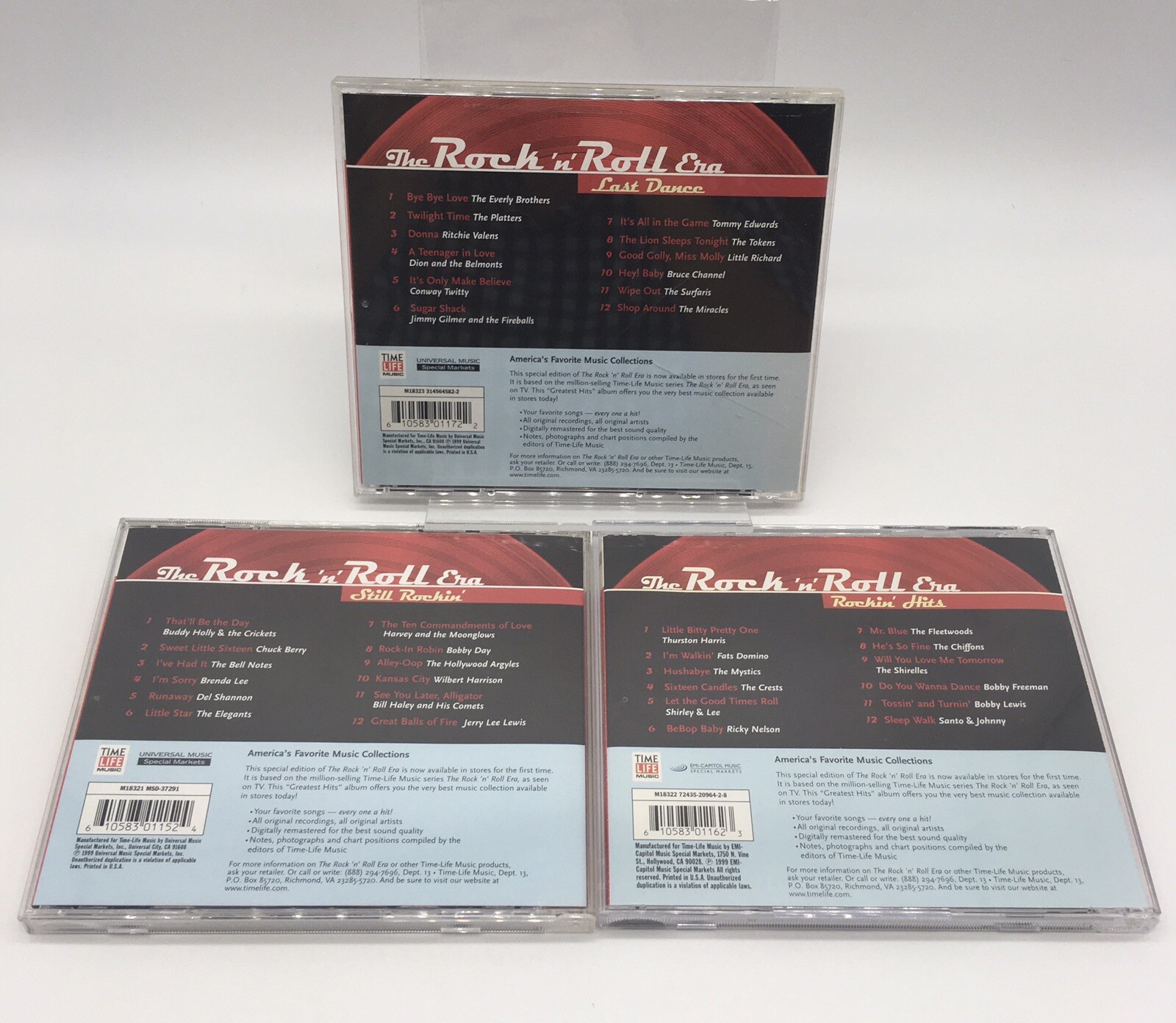 Time Life "The Rock N Roll Era" Greatest Hits 3 CD Lot Last Dance