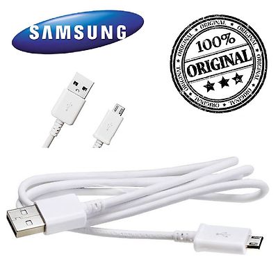Ladekabel USB/Micro-USB Buchse Ladekabel Weiß Original Samsung