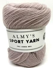 Discontinued Almy  s Sport Yarn in Color Lt. Natural Mothproof   Virgin Wool 2oz