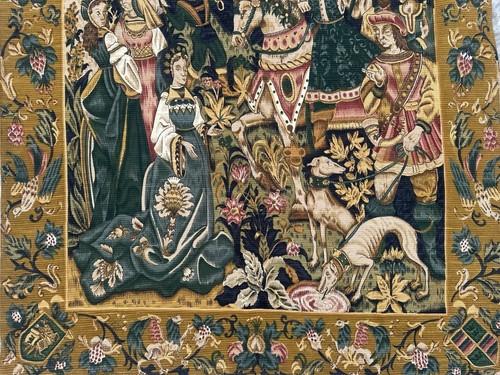 4x5 ft Vintage French Colorful Religion Tapestry Wall Hanging Goblins Home Décor - Picture 5 of 16