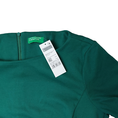 United Colors of Benetton Women's Vestito 4BY65VCL4 Dress, Green, L UK |  eBay