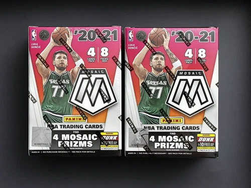 LOT x2 2020-2021 Panini NBA Mosaic Basketball New Sealed Blaster Boxes 4 PRIZMS!