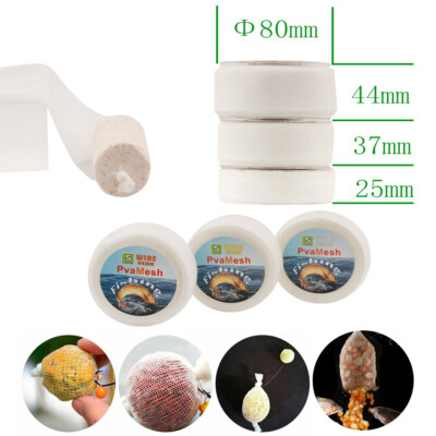 PVA Mesh Netz 5 Meter 25/37/44mm Nachfüllung Funnel Web Karpfen Tube Refill
