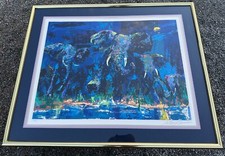 Leroy Neiman Serigraph RARE Artist Proof Elephant Nocturne Hand Signed 