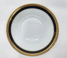HAVILAND SYMPHONIE GOLD & BLACK  SAUCER (No cup) - 5 3/4"   0905B