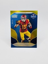 2022 Score #D18 Drake London NFL Draft Gold Zone Parallel /50