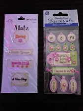 New Scrapbook Lot of 2 Dimensional Stickers by Sandylion Junkitz Best Mom Spring