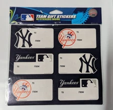 New York Yankees Gift Stickers Christmas Holiday Birthday - Perfect Presents