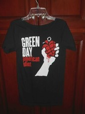 GREEN DAY American Idiot Rock Band Tour Concert Black Graphic T-Shirt *PLS READ*