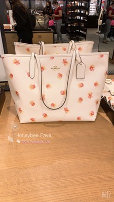floral coach tote