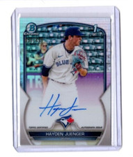 2023 Bowman Chrome Prospects AUTOGRAPH REFRACTOR Hayden Juenger Rookie Card /499