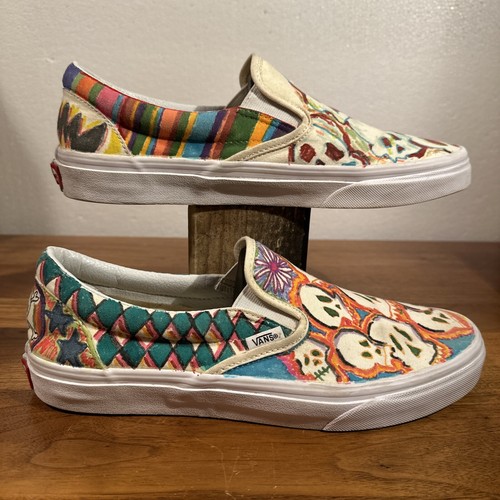 RARE! Vans Skull Ghoul Slip-on Skate Shoes Men’s 9.5 NICE! - Picture 4 of 10