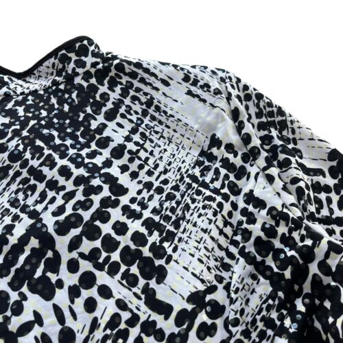 MSK Petite Womens PL Black White Abstract Sequin Zip Up Lightweight Jacket 14338 - Picture 14 of 19