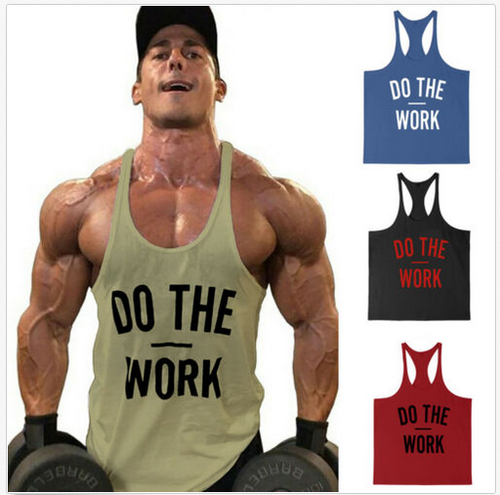 Work Gym Cotton Bodybuilding Tank Tops 
