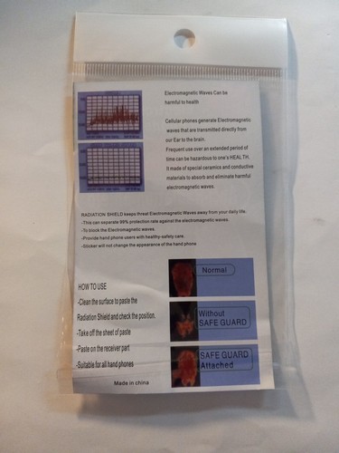 NEW Anti Radiation Protection Shield Cell Phone Smartphone Tablet Radio Ipod MP3 - Picture 3 of 12