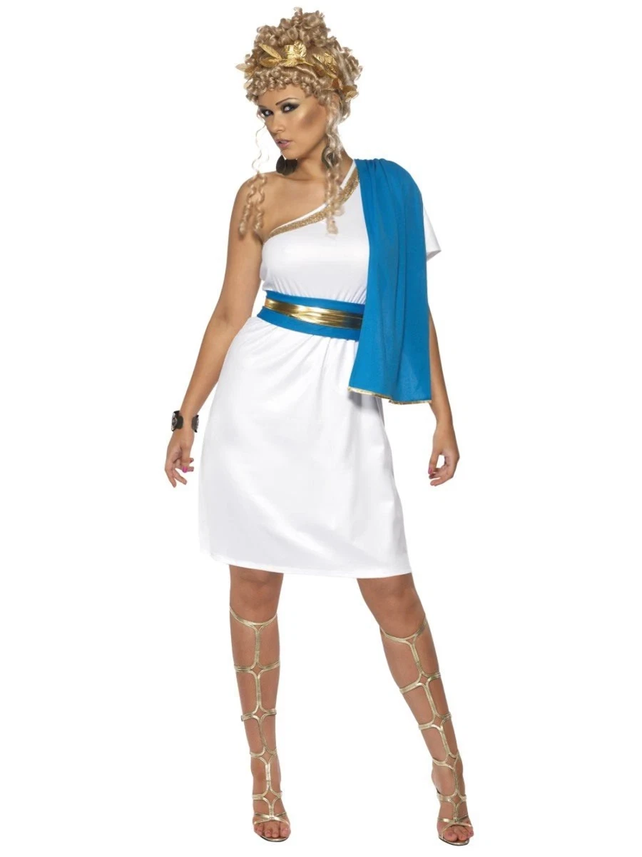 Roman Beauty Toga Venus Greecian Beauty Godess Costume Fancy Dress