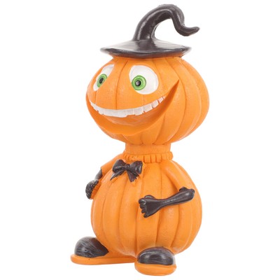 2-teiliges Halloween Puppenkleidung Set - Kürbis Outfit + Hexenhut Für 17cm Puppen