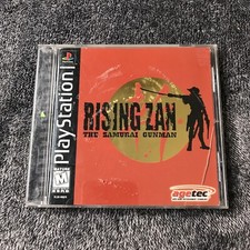 Rising Zan: The Samurai Gunman PS1 CIB Complete In Box Manual Reg Card Tested
