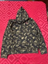 Boy Full Zip Camo Fleece Hoodie Size XL