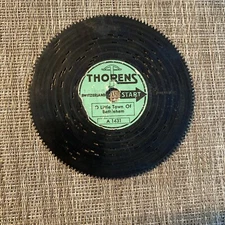 O Little Town Of Bethlehem Metal Music Disc For AD30 Thorens Player 4.5” Disk