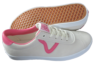 Vans Men's Sport Low Suede Caramella Pink White Classic shoes Size NIB