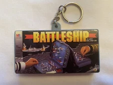 Basic Fun Battleship Board Game Keychain WORKS 1999 Miniature with Ships