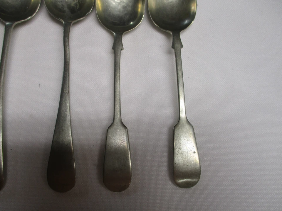 6 ANTIQUE D & A DANIEL & ARTER BRAZILIAN & BENGAL SILVER COFFEE TEASPOONS - Image 3 of 4
