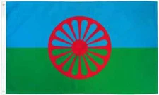 Romani 3x5ft Poly Flag Flag of The Romani People Gypsies Flag