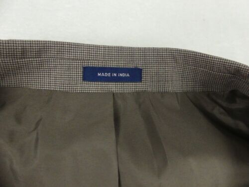 Stafford Suit Jacket Mens 60 Big Long Brown Texture Coolmax Ecomade Wool Blend - Picture 20 of 21