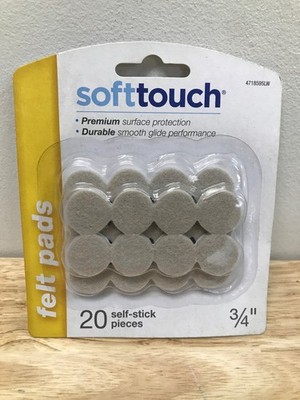 20 pieces - 3/4'' Premium Soft Touch self stick Felt Pads