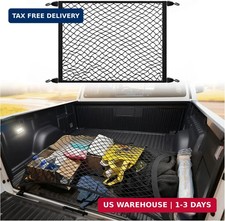 Highly Elastic Cargo Nets for SUV with 4 Hooks,32"x24" Stretch to 63"x47" Truck