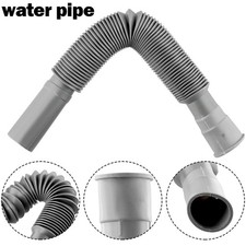 1x Elastic Plastic Kitchen Bathroom Fitting Sink Extension Drain Hose Pipe Flex.