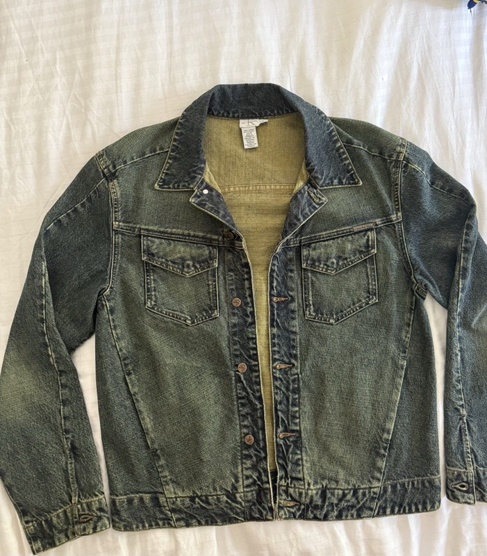 Calvin Klein Women’s Large Jean Jacket - Vintage Late 80s/90s Trucker Style