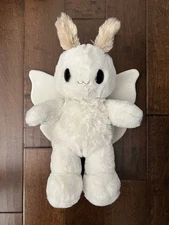 Build A Bear BAB 2025 Sky Puppy White Mothman Bear Stuffed Plush Toy New IN HAND