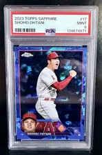 2023 Topps Chrome Sapphire Shohei Ohtani #17 PSA 9 Mint LA Dodgers LA Angels