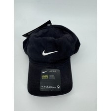 Nike Infant Unisex Black Baseball Cap Hat 12/24M Adjustable Swoosh Logo