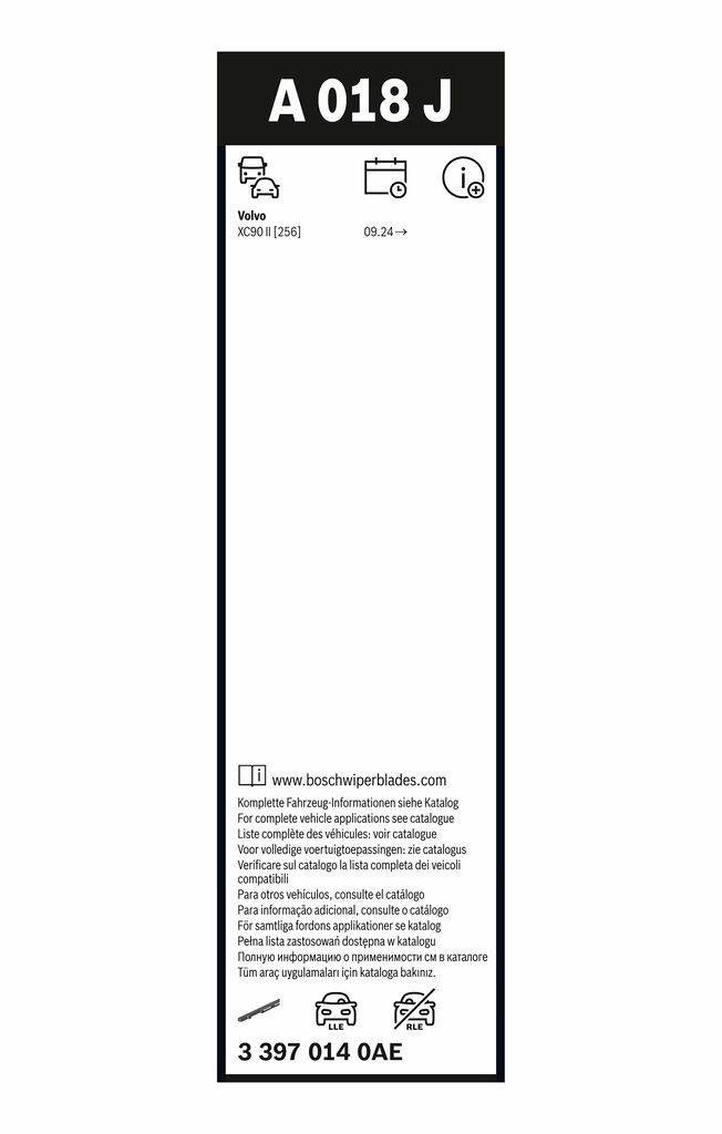 BOSCH Wiper blade Aerotwin 33970140AE